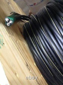 800' Wesleyan 350-350-4/0 Triplex Aluminum URD Wire Direct Burial Cable 600V