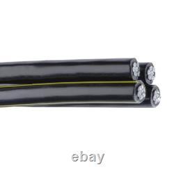 80' Rust 250-250-250-3/0 Aluminum URD Direct Burial Cable (250 Amp) 600V