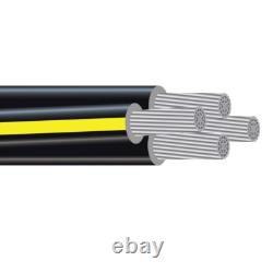 80' Rust 250-250-250-3/0 Aluminum URD Direct Burial Cable (250 Amp) 600V