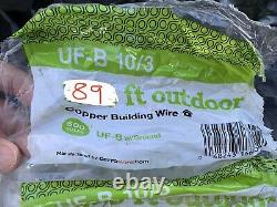 89 ft 10/3 UF-B WG Underground Feeder Direct Burial Wire/Cable