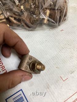 Bag of 25 Burndy GB26 Ground Wire to Bar 4-2/0 AWG Wire Direct Burial Clamp ED4U