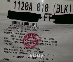 Belden 1120A 18/1P Shielded Twist Pair Direct Burial Tray Cable Wire TC NPLF