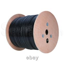 CAT5e OUTDOOR 500ft/1000ft Ethernet Cable UTP/FTP Solid Direct Burial Wire LOT
