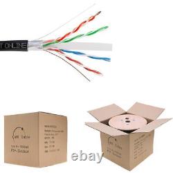 CAT6 1000FT Outdoor 23 AWG 550MHz Cable FTP Wire Solid Direct Burial UV 1000