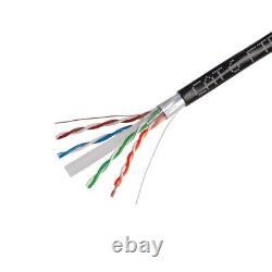 CAT6 Outdoor Cable FTP 23AWG Ethernet Solid Wire UV Rated Direct Burial 1000FT