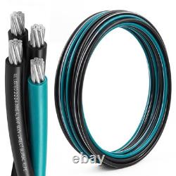 Cable 25Ft Aluminum Mobile Home Feeder Direct Burial Heavy Duty 4 Wire