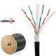 Cat5e Outdoor Cable Shielded Direct Burial Waterproof 24awg Solid Wire 1000ft