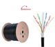 Cat5e 500ft Shielded Ftp Outdoor Ethernet Cable 24awg Solid Direct Burial Wire