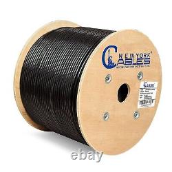 Cat6 Cable 1000ft Outdoor Waterproof Direct Burial Ethernet 23AWG Solid Copper