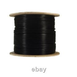 Cat. 6 UTP 23AWG outdoor gel-fill direct burial cable (Black), 1000ft