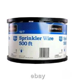 Cerrowire 500 ft. 18/7 Black Solid Copper Sprinkler Wire Brand New