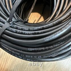 Commscope 5NF4 24/4P Cat/5e UTP Gel-Filled Direct Burial PE Cable Black /300ft