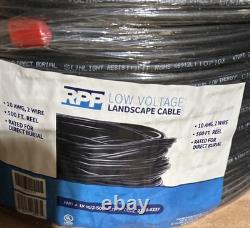 Copper Cable Stranded Landscape Direct Burial 10 AWG, Black, 2 Conductor, 500 Ft