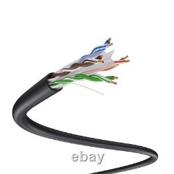 - DS611 1000Ft CAT6 Outdoor Direct Burial Solid Cable 23AWG Waterproof Wire HDPE