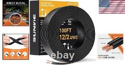 Direct Burial 100FT 12 AWG Copper Landscape Lighting Wire Moisture Resistant