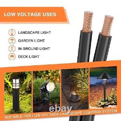 Direct Burial 100FT 12 AWG Copper Landscape Lighting Wire Moisture Resistant