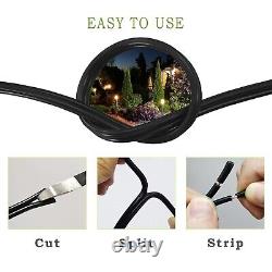 Durable 12/2 Outdoor Lighting Wire 200ft Black Direct Burial Electrical Cable
