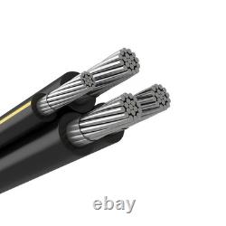 Dyke 2-2-2-4 Aluminum URD Direct Burial Cable 115 Amps 600 Volt