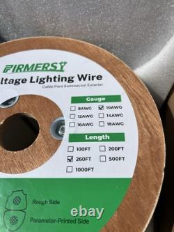 FIRMERST 10/2 Low Voltage Direct Burial Landscape Lighting Wire Spool 260 Feet