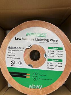 FIRMERST 8/2 Low Voltage Direct Burial Landscape Lighting Wire Spool 260 Feet