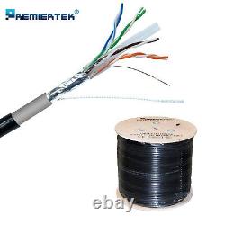 FTP CAT6 1000FT Shielded Outdoor 23AWG F/UTP Cable Wire Direct Burial UV