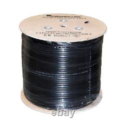 FTP CAT6 1000FT Shielded Outdoor 23AWG F/UTP Cable Wire Direct Burial UV