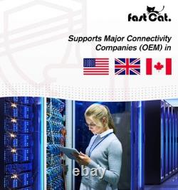 Fast Cat. Cat6 Direct Burial Outdoor CMX Cable, Waterproof, 23AWG Solid Bare C