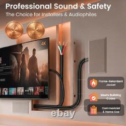 GEARit 16 Gauge Outdoor Speaker Wire 250 ft 4-Conductor OFC Direct Burial
