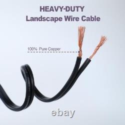GREATIDE 14/2 Voltage Landscape Lighting Wire, Outdoor Direct Burial Cable, 14
