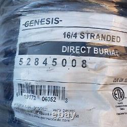 Gensis 16/4 Stranded Direct Burial Wire, 52845008 500' Black