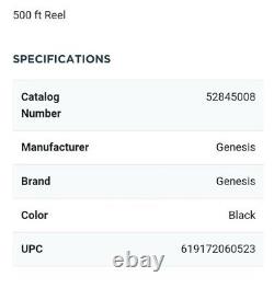 Gensis 16/4 Stranded Direct Burial Wire, 52845008 500' Black