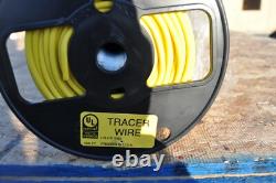Kris Tech 12awg Solid Copper PE45 HMWPE Tracer Wire Yellow /500ft DIRECT BURIAL