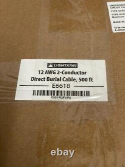 Lightkiwi 12 AWG 2 Conductor Direct Burial Cable 500 FT