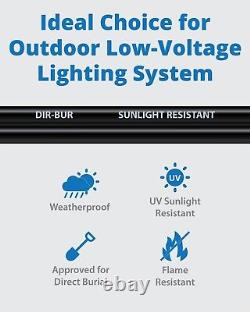 Lightkiwi Direct Burial Copper Electrical Wire for Outdoor Landscape Lighting