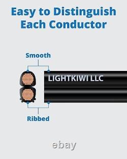 Lightkiwi Direct Burial Copper Electrical Wire for Outdoor Landscape Lighting