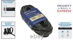 Listed 100Ft 12/2 Low Voltage Outdoor Cable Copper Stranded Direct Burial