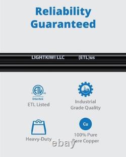 Listed 100Ft 12/2 Low Voltage Outdoor Cable Copper Stranded Direct Burial