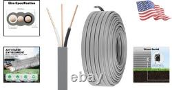 Listed 14/2 Outdoor UF Wire 100ft Reliable Direct Burial Electrical Cable