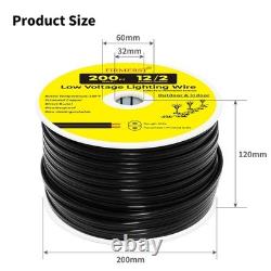 Low Voltage 12AWG Direct Burial Cable Copper Wire Weather Resistant Outdoor Use