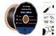 Low Voltage Landscape Lighting Wire Outdoor Direct Burial 500ft 12/2 Black