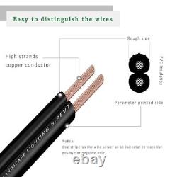 Low Voltage Landscape Lighting Wire Outdoor Direct Burial 500FT 12/2 Black