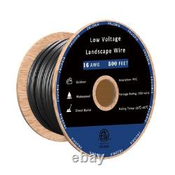 Low Voltage Landscape Lighting Wire Outdoor Direct Burial Underground Low-E