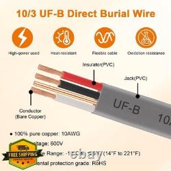 MOOKEERF 25FT 10AWG/3 Direct Burial Wire