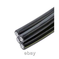NASSAU ELECTRICAL SUPPLY 100 FT Aluminum URD Dyke 2-2-2-4 Cable Direct Burial