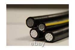 NASSAU ELECTRICAL SUPPLY 100 FT Aluminum URD Dyke 2-2-2-4 Cable Direct Burial