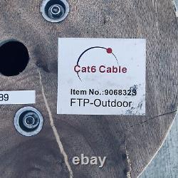 NEW 1000FT CAT6 Shielded FTP Outdoor 23AWG 550 Cable Wire Solid Direct Burial UV