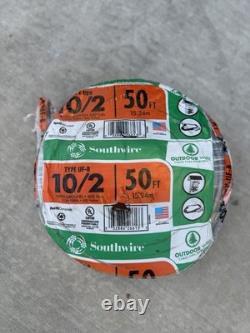 NEW Southwire 10/2 UF-B Wire 50FT Direct Burial 10 Gauge Outdoor