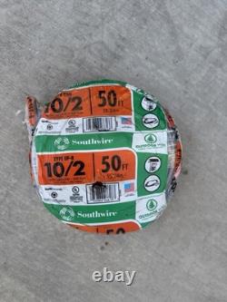 NEW Southwire 10/2 UF-B Wire 50FT Direct Burial 10 Gauge Outdoor