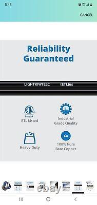 New 500FT 12/2 Low Voltage Landscape Wire outdoor Lighting direct burial cable