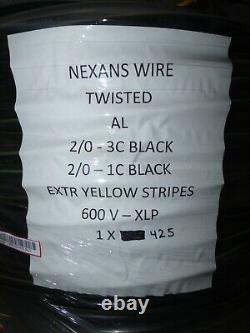 Nexans-C 3C-1AWG THHN/THWN-2 withGRD 600V Direct Burial Cable, 425FT